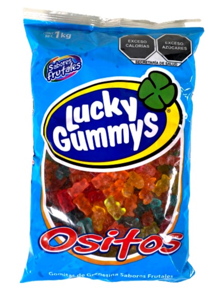 Lucky Gummys - Mexican Gummy Bears Fruit Flavors 1kg/ 2.2lb