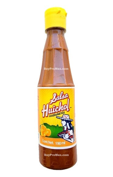 5-Pk Huichol Habanera Hot Sauce 190ml/6.7 oz