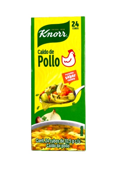 Knorr Caldo de Pollo – Chicken Bouillon Cubes 24-Pack (252g) | Made in Mexico