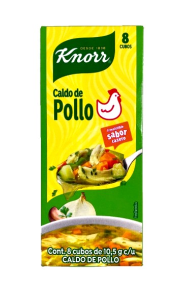 2Pk-Knorr Caldo de Pollo – Chicken Bouillon Cubes 8-Pack (84g) | Made in Mexico