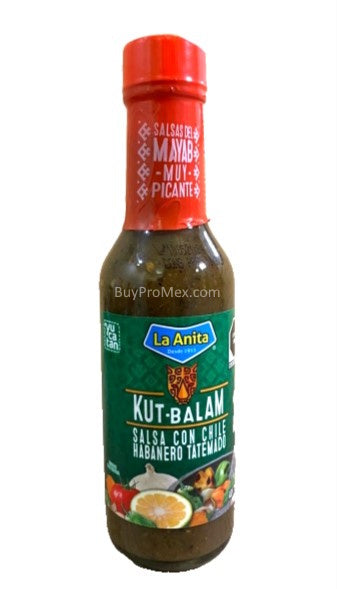 2-Pk Salsa La Anita KUT-BALAM Habanero Tatemado 150ml/5.07oz