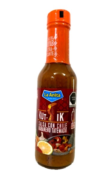 2Pk-La Anita KUT-IK Salsa Habanero Tatemado 150ml 5.0oz