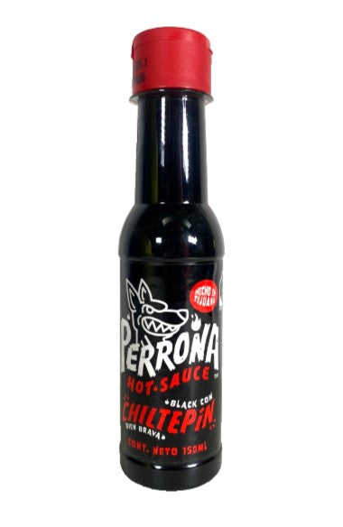 5-Pack La Perrona Black Chiltepin 150ml/5oz Made In Tijuana!