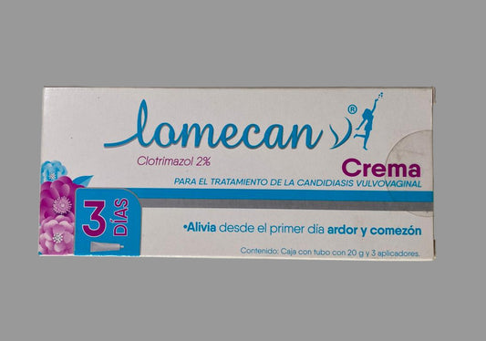 Lamecan Crema box on a light gray background