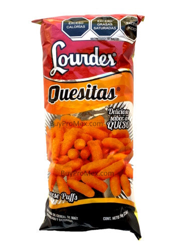 5-Pk Lourdes Quesitas / Lourdes Cheesy Puffs 75g/2.64oz