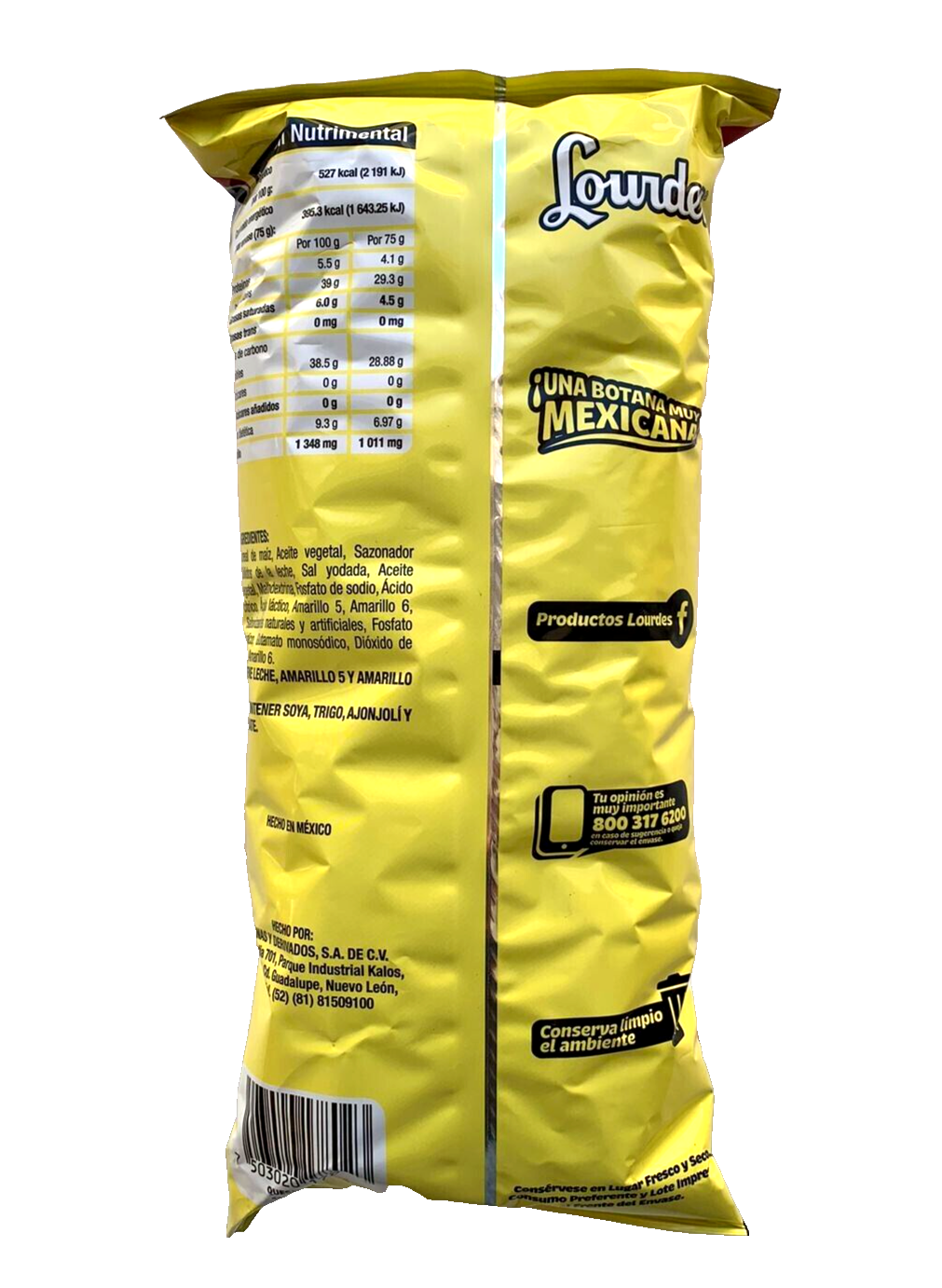 5-Pk Lourdes Quesitas / Lourdes Cheesy Puffs 75g/2.64oz