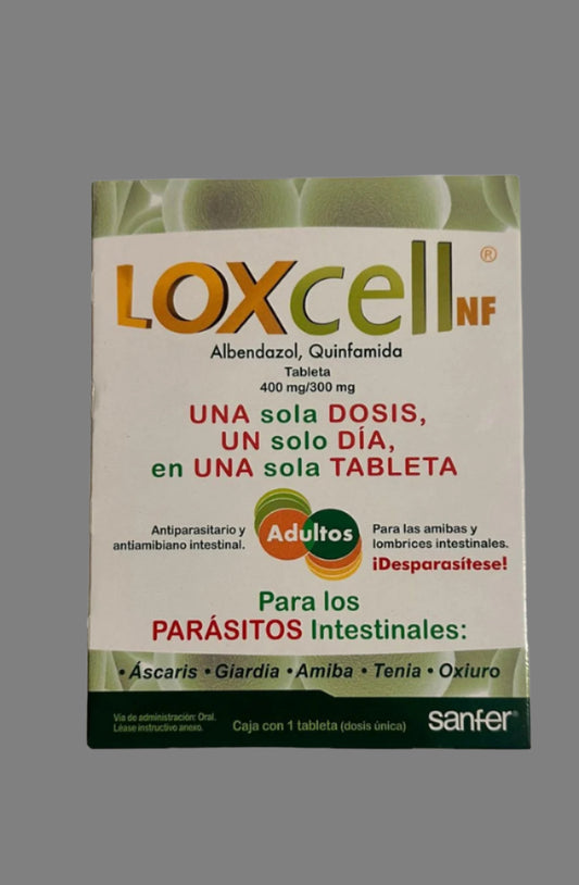 Loxcell NF Antiparasitic Treatment (Albendazol, Quinfamida )
