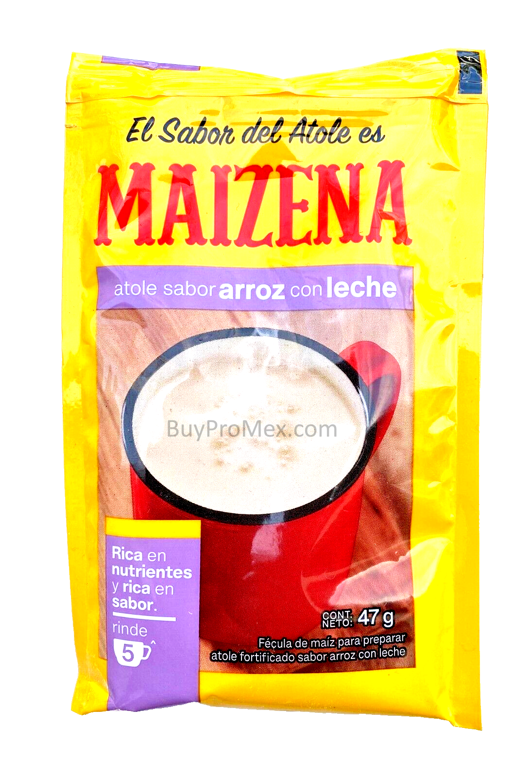 6-Pk Maizena Rice pudding flavored corn beverage mix/ Maizena Arroz con Leche 47gr/1.6oz