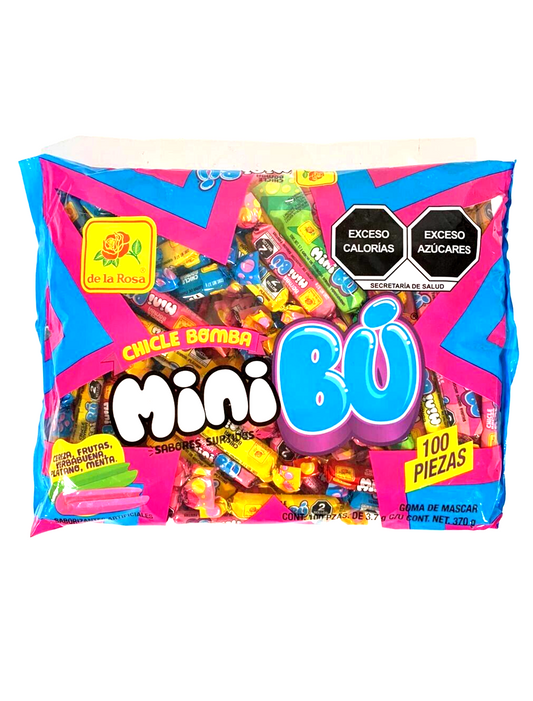 Assorted Gum Mix /Chicle Mini BU De La Rosa 370g 100pcs