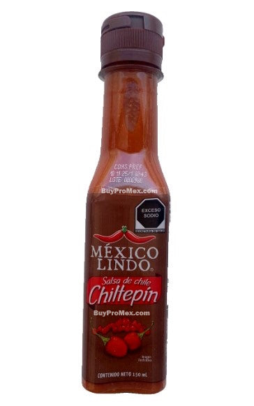 5-Pack Mexico Lindo Red Chiltepin Hot Sauce / Salsa Chiltepin 150ml/5oz