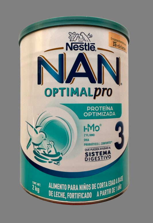 NESTLE NAN OPTIMAL PRO 3 Baby Formula w/probiotics & iron 1yr &up 2kg/70.54oz