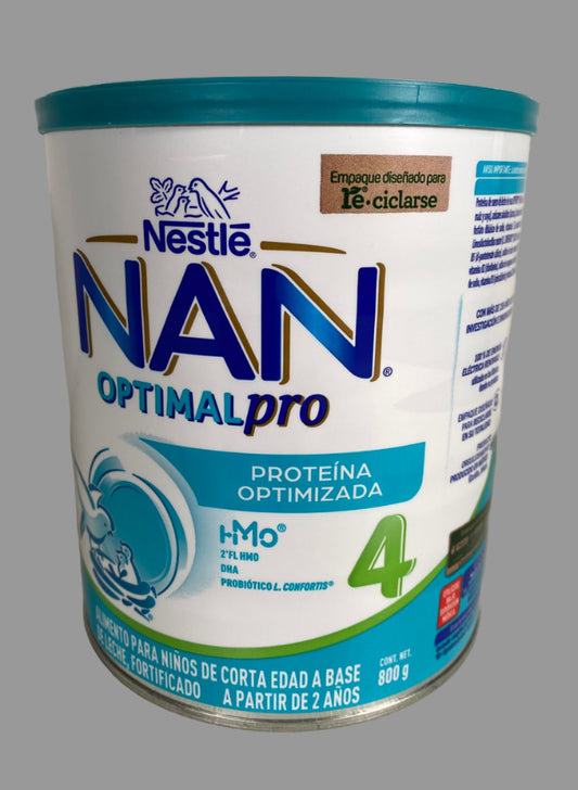 Nestle NAN Optimal Pro baby formula can on a white background
