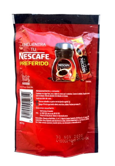 6Pk- Nescafe Clasico Instant Coffee 28gr/.98oz ea.