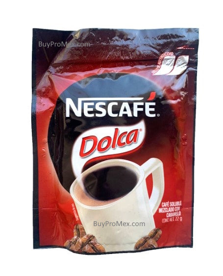 6Pk- Nescafe Dolca Instant Coffee 22gr/.77oz ea.