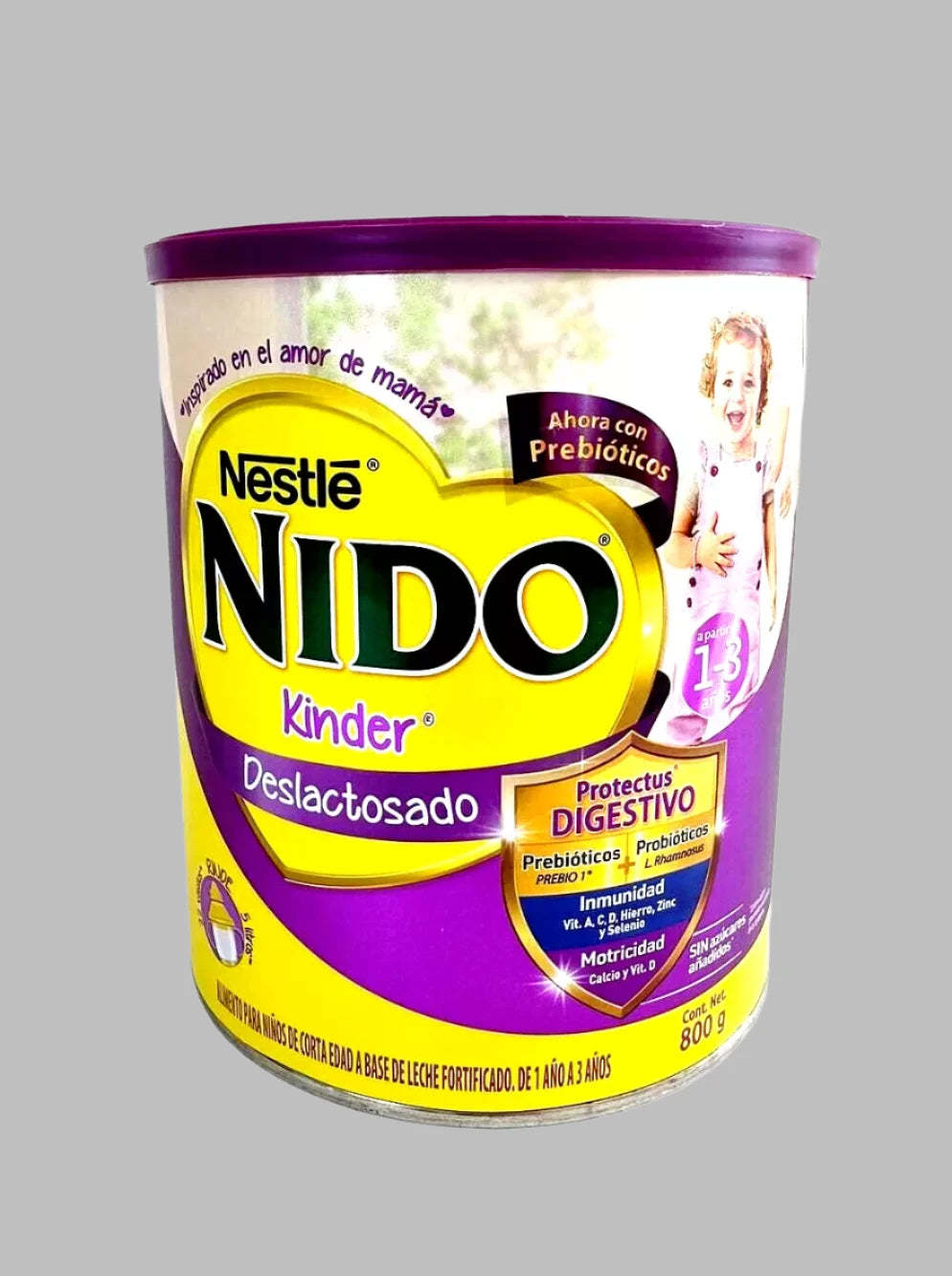 Nestle Nido Non-Lactose Powdered Milk ages 1-3/ Nestle Nido deslactosado 800gr