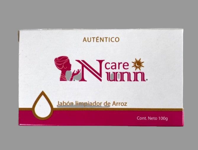 Box of Care Nunn soap with branding and product details on a white background