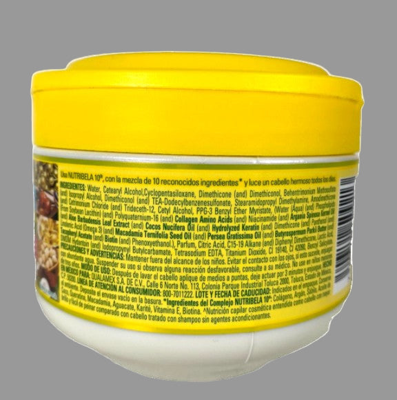 Jar with yellow lid and white body on a white background