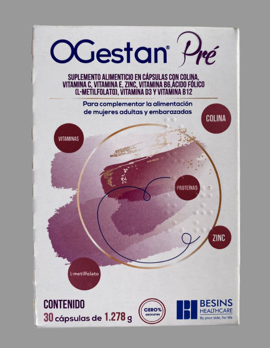 OGestan Pre Nutritional Supplement 30 Capsules of 1.278g