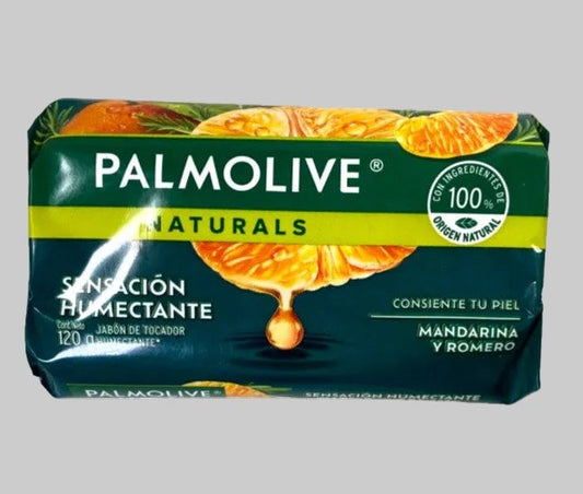 Palmolive Naturals Mandarin and Rosemary moisturizing bar soap 120g front view