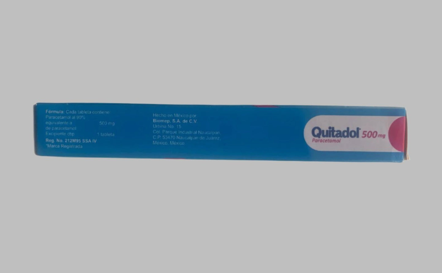 2-Pk Quitadol (Paracetamol)10 Tablets 500mg