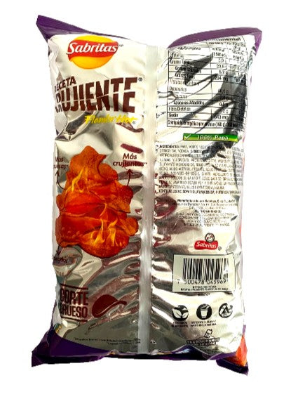 4-Pk Sabritas Receta Crujiente Flamin Hot Mexican Potato Chips 160g/5.64oz