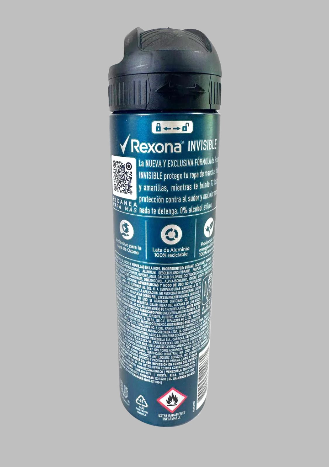 Men's Rexona Invisible 72H Spray Deodorant 150ml-87g