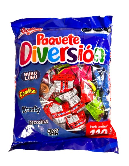 Ricolino Piñata MIX Ricolino Paquete Diversión 110 Pcs 1.38kG