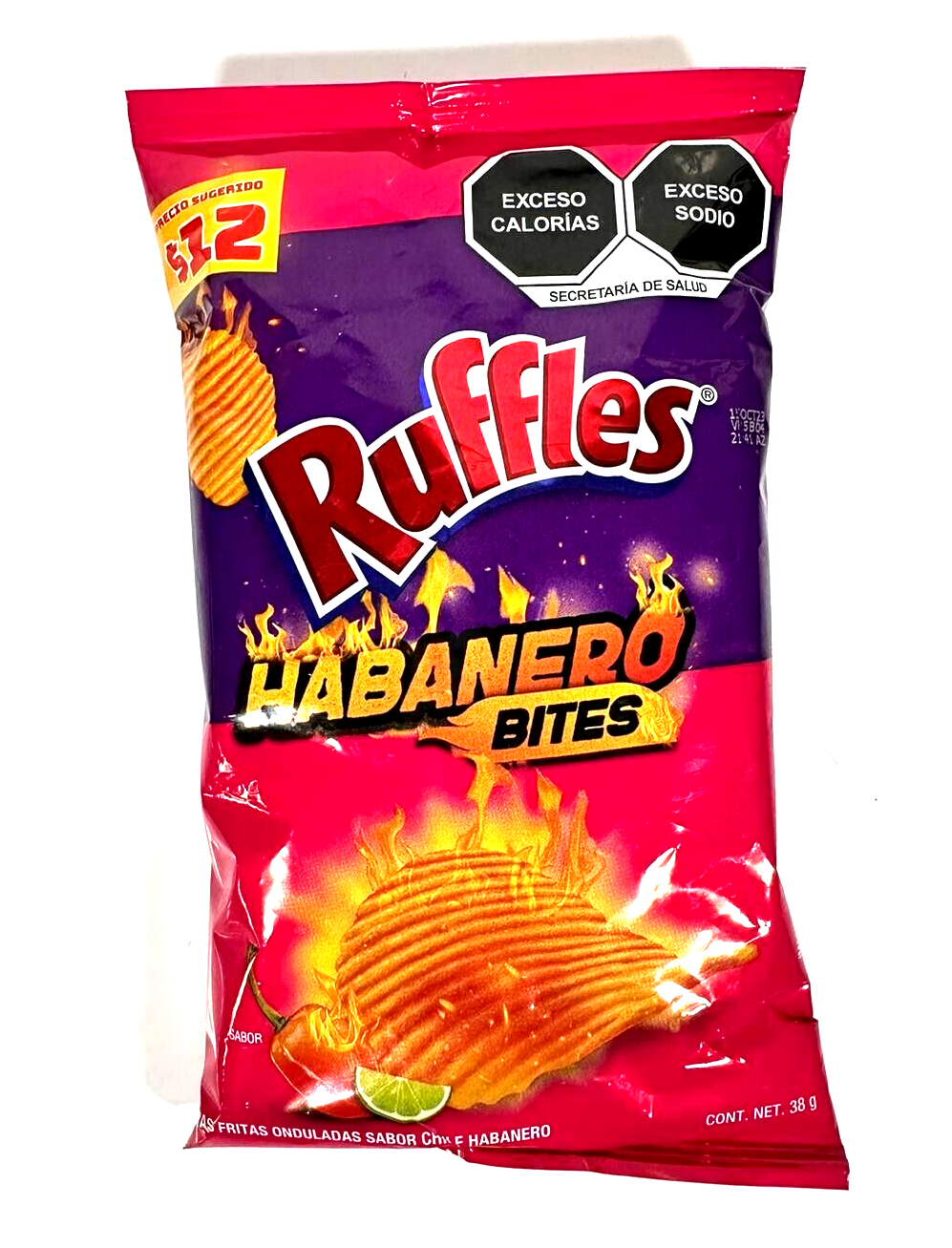 6-Pk Ruffles Habanero Bites Chips 38gr/1.34oz