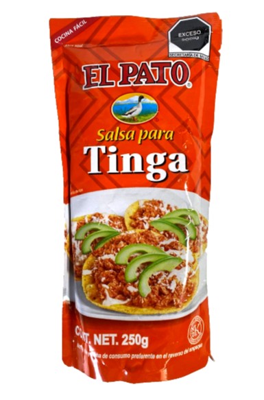 6-Pack Salsa El Pato Salsa para Tinga 250g/8.81oz ea