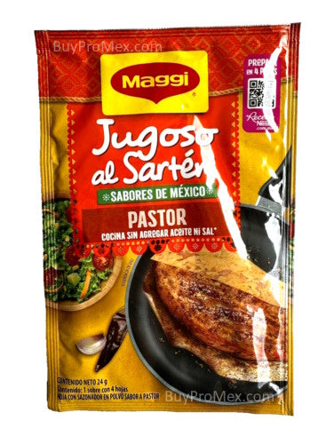 4-Pk Maggi Jugoso al Sarten Pastor 4 Hojas /Maggi Seasoning Sheets 23.2g/.8oz