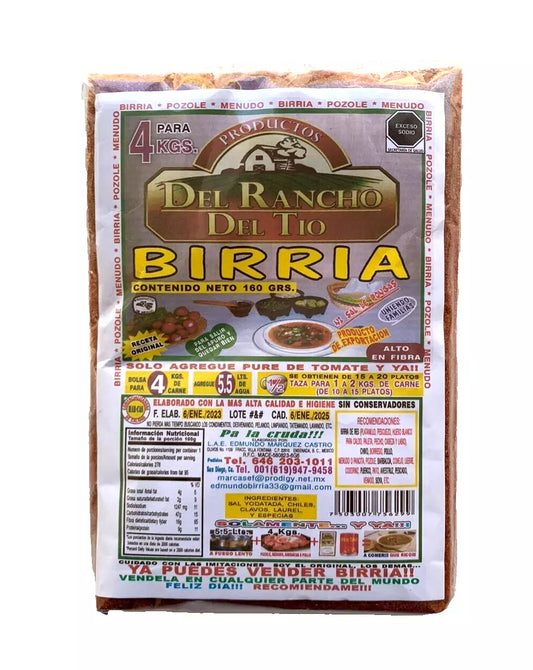 2-Pk Mexican Birria Meat Seasoning Sazonador Para Birria 160gr/5.64oz