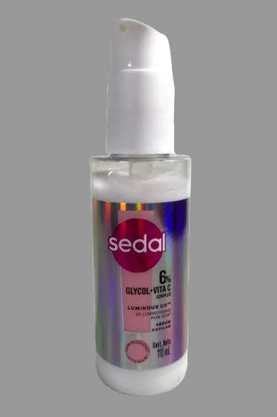Sedal skincare bottle with pump on a white background