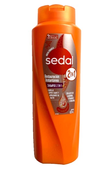 SEDAL Restauracion Instantanea 2X1 Shampoo&Conditioner 620ml/21oz