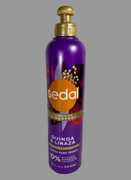 SEDAL Crema Para Peinar/Hair Styling Cream Quinoa & Linaza 300ml/10.14oz