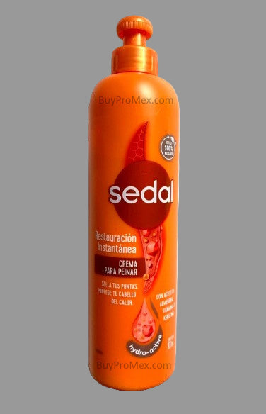 A bottle of SEDAL hair styling cream with orange packaging.