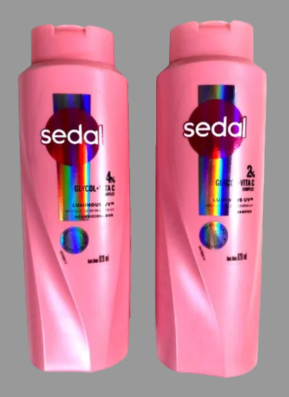 SEDAL GLYCOL + Vitamin C Complex Shampoo + Conditioner Luminous UV  620ml/21oz