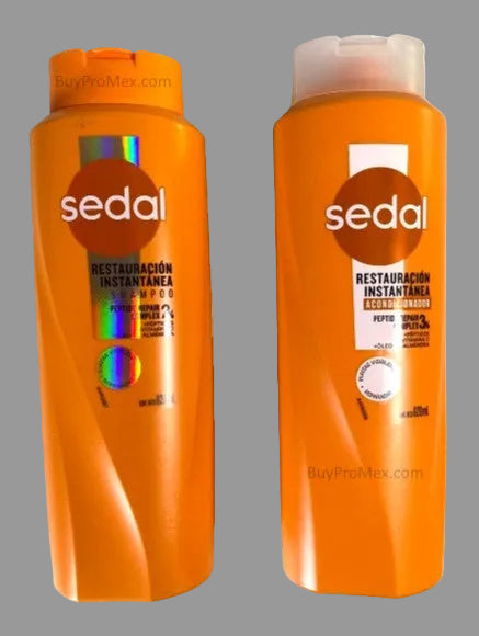 2-PK SEDAL Restauracion Instantanea Shampoo & Conditioner 620ml/21oz