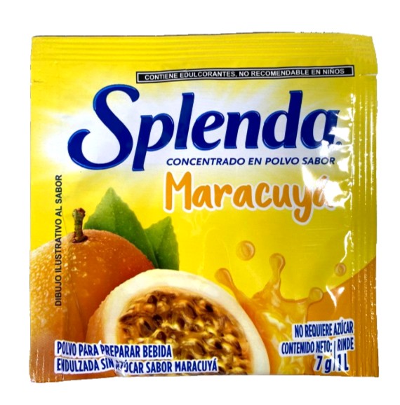 8-Pk  Splenda Maracuya Powdered Drink Mix 7gr/.24oz