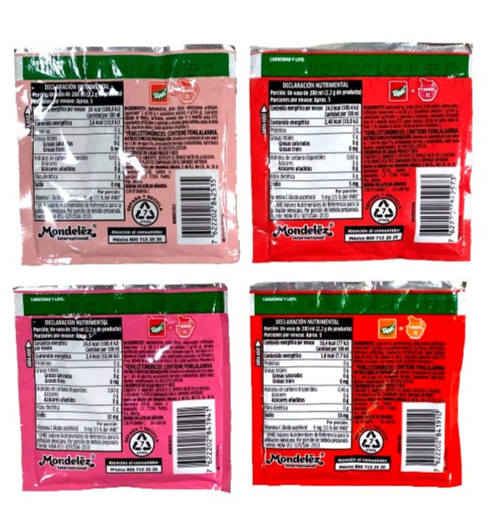 Tang Variety Pack — 8 Sachets | 4 Flavors | Durazno, Manzana, Fresa, Mandarina