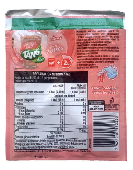 12-Pk TANG Strawberry Lemonade Flavored Powdered Drink Mix 13g/.45oz