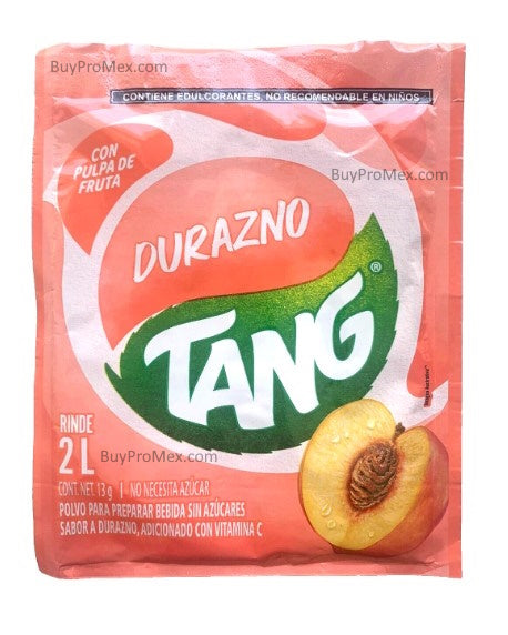 12-Pk Tang Peach Flavored Powdered drink mix 13g/.45oz