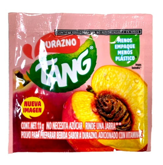 12-Pk Tang Durazno Peach Drink Mix — 11g Packet | Imported from Mexico
