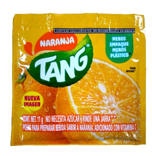 12-Pk TANG Tang Naranja Orange Drink Mix — 11g Packet | Imported from Mexico