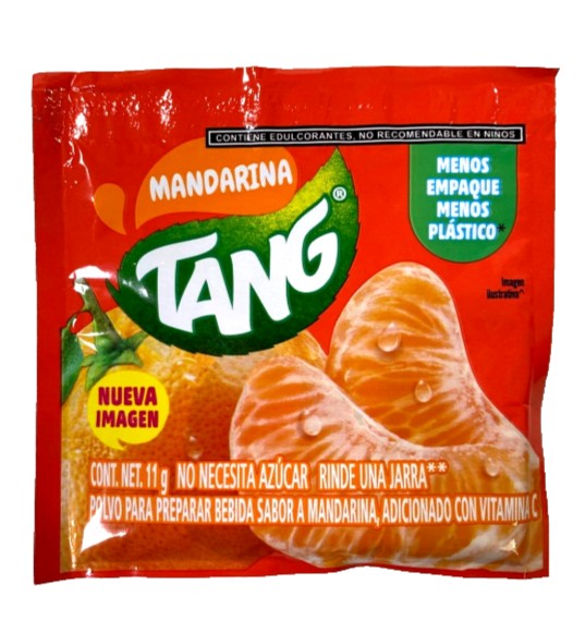 12-Pk Tang Mandarina Tangerine Drink Mix | 11g Sachet | No Sugar | Vitamin C