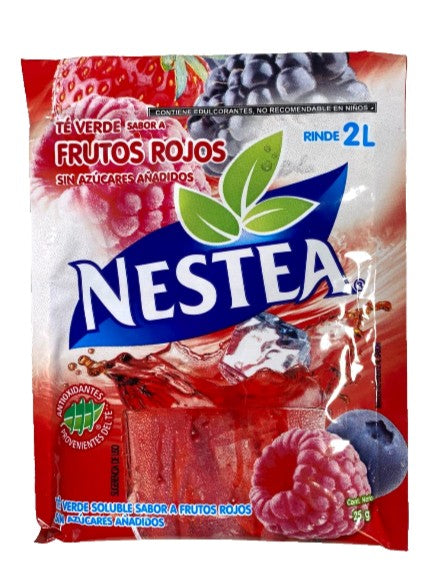 8-Pk Nestea Green Tea Frutos Rojos Flavor Mix 25gr/.88oz