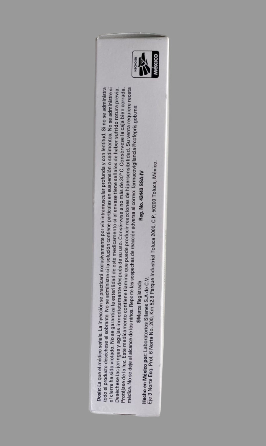 Product packaging with text on a white background