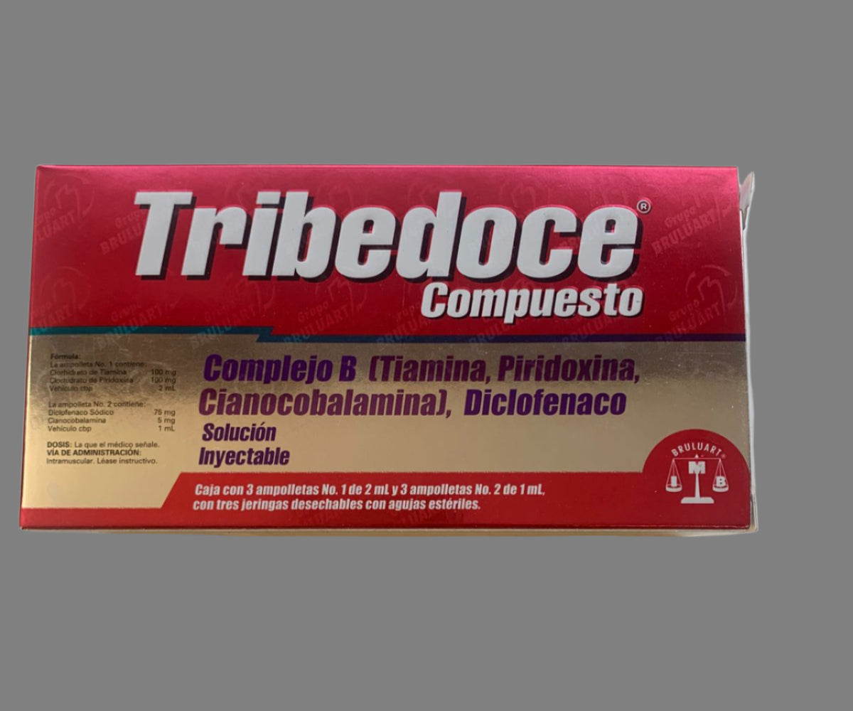 Tribedoce Compuesto Injectable Solution 3 vials