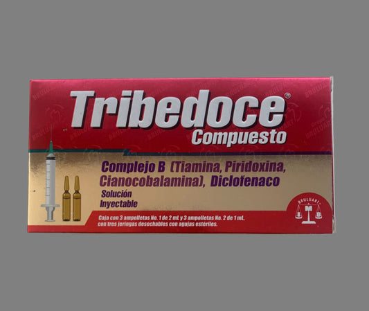 Tribedoce Compuesto Injectable Solution 3 vials