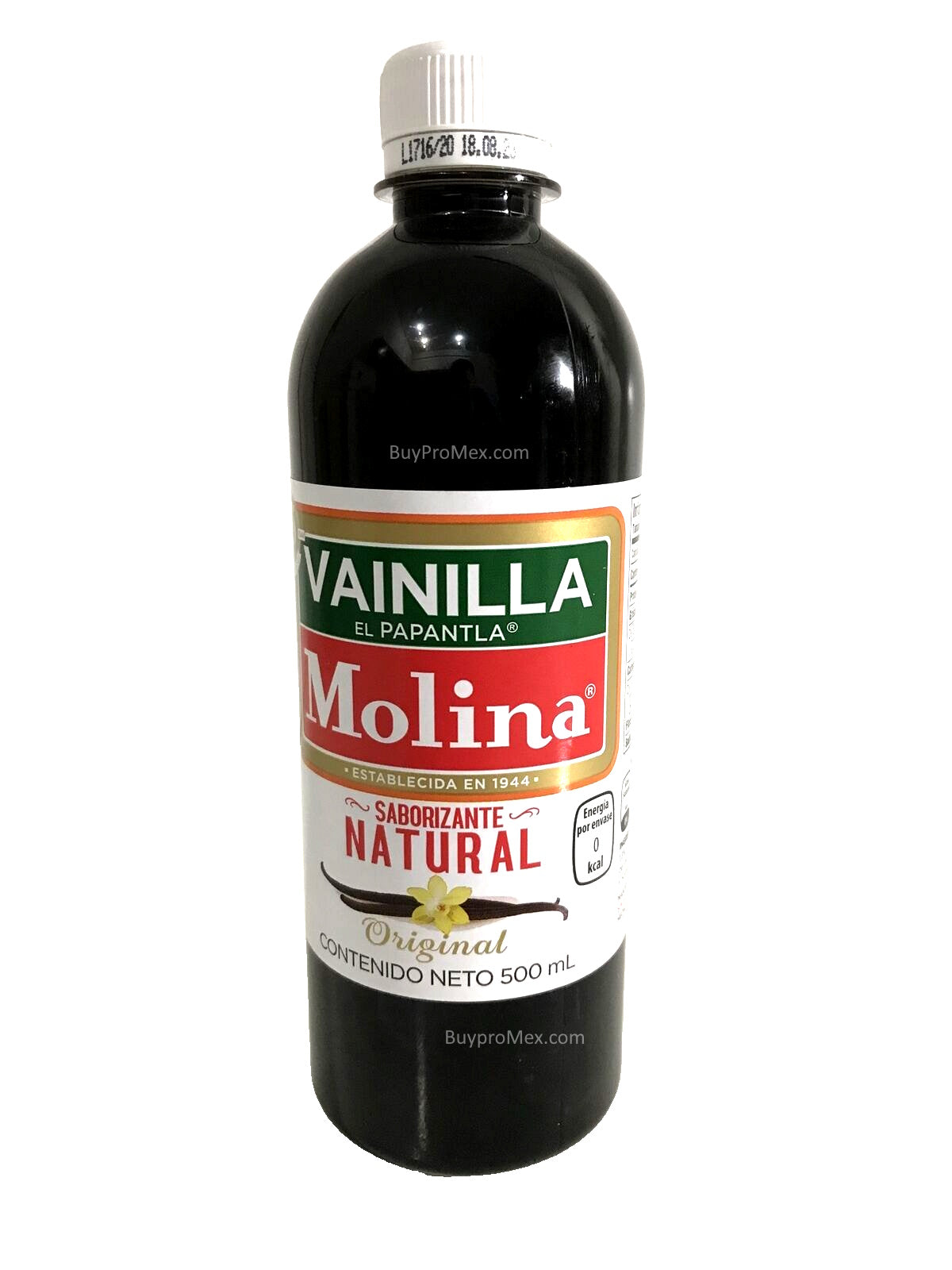 3-Pack Mexican Vanilla Molina 500ml/16.8 Oz Vainilla Molina