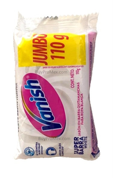 2-Pk Mexican Vanish Powerful Stain Remover White Soap Bar JUMBO 110 G